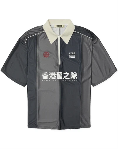 Woodbird - WBHiro Sport Zip Polo - Slate Blue
